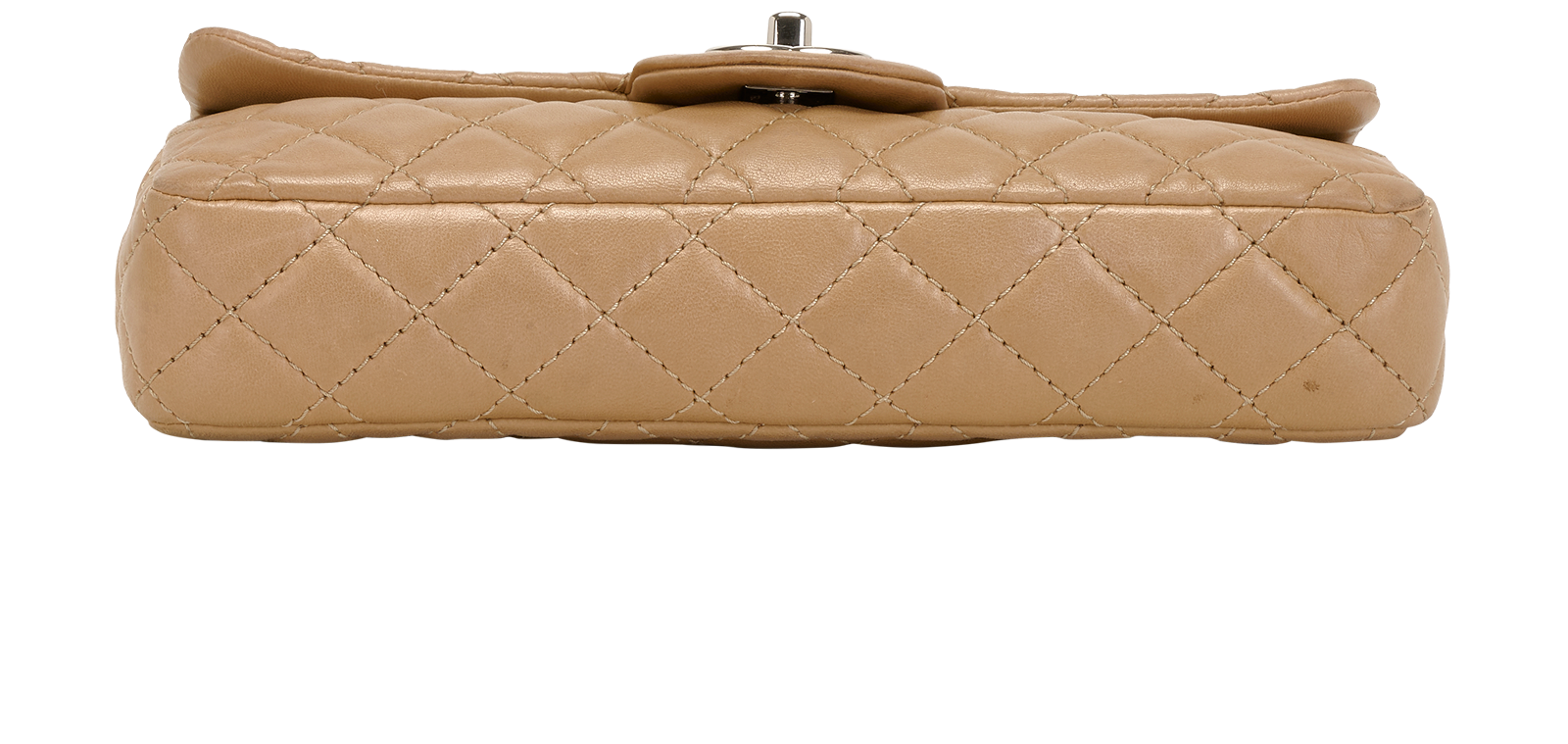 East-West Single Flap, &pound;1,800, Handbags, Beige, Leather, Top view